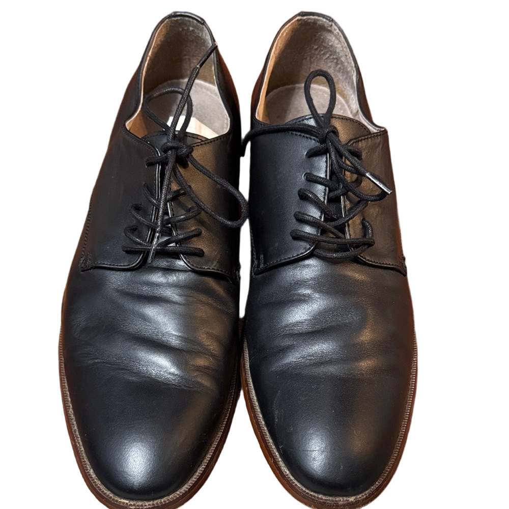 Banana Republic Black Leather Oxfords